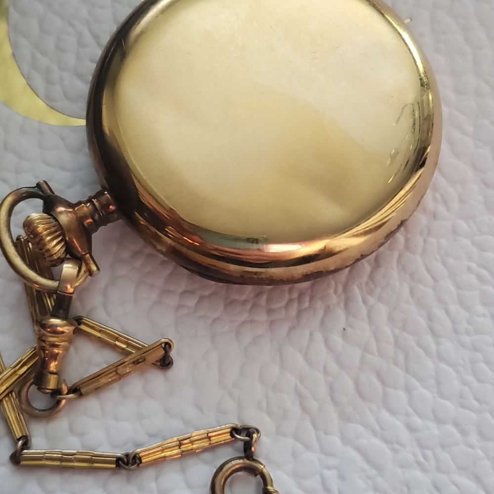 1920's Antique Art Deco Omega Pocket Watch 12K GOLD 1/10 - Picture 5 of 11